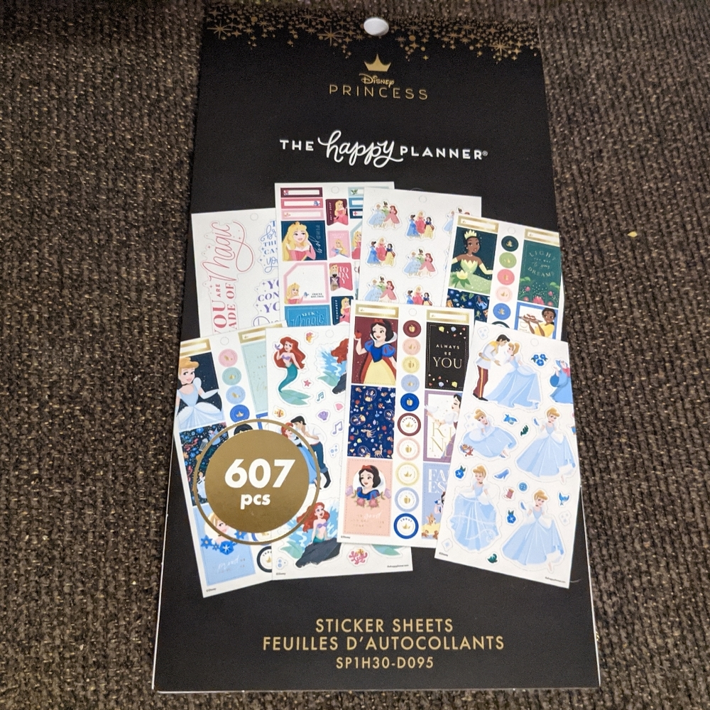 Disney Princess Happy Planner Sticker Book (607pcs